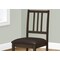 Monarch Specialties Dining Chair, Set Of 2, Side, Upholstered, Kitchen, Dining Room, Brown Leather Look, Brown Wood Legs I 1304 - alternate 2